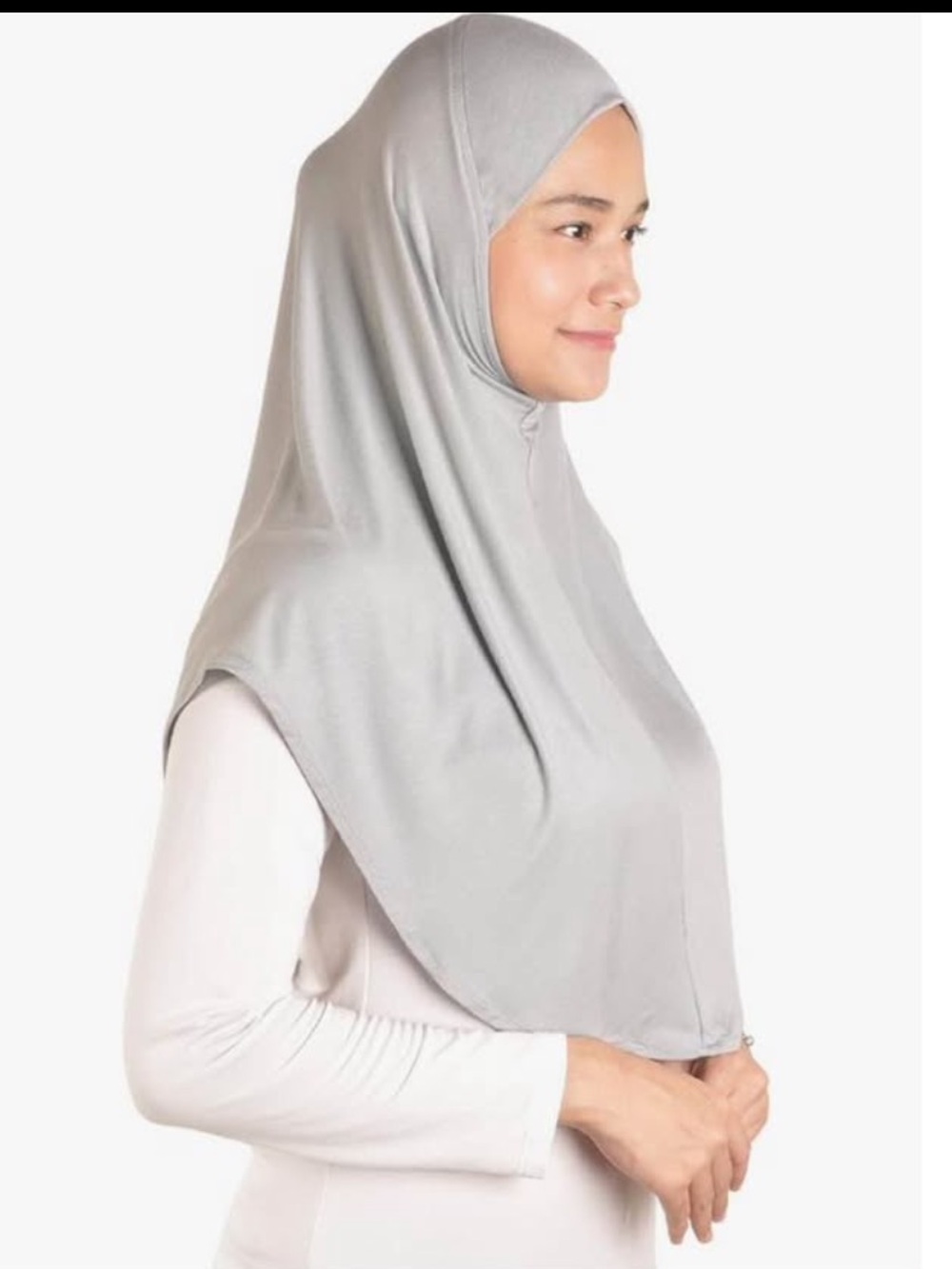 Light Grey Women's Hijab - Smooth Jersey Headscarf